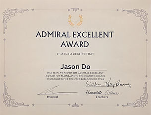 Academic Excellence Award